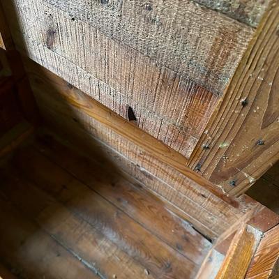 WOOD STORAGE BOX