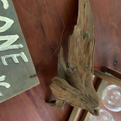 PLANT PROPAGATION STATION, WOOD BIRD ART, GONE BIRDING SIGN, BOAT PICTURE