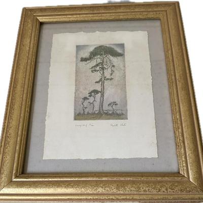 ELIZABETH WHITE LONGLEAF PINE FRAMED PRINT