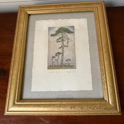 ELIZABETH WHITE LONGLEAF PINE FRAMED PRINT