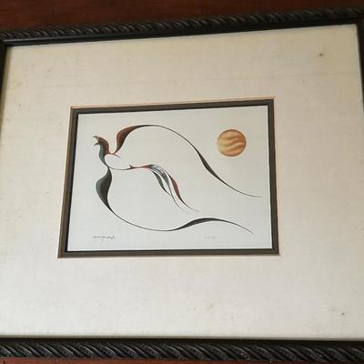 GARNET TOBACCO FRAMED ART