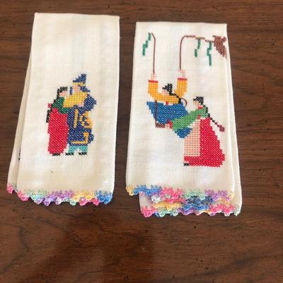 Cross stitch set of two