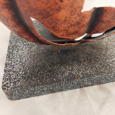 Metal Pumpkin Witch Halloween Decor (P-BBL)
