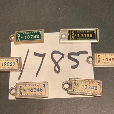 Vintage DAV Keychain License Plates