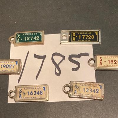 Vintage DAV Keychain License Plates