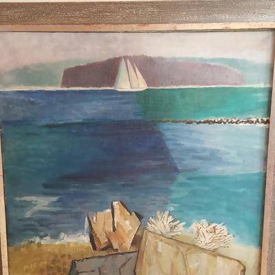 ‘Shore Patterns’ Oil Painting by Walter Reinsel (P-BBL)