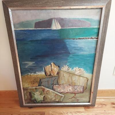 ‘Shore Patterns’ Oil Painting by Walter Reinsel (P-BBL)
