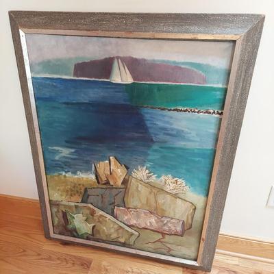 ‘Shore Patterns’ Oil Painting by Walter Reinsel (P-BBL)