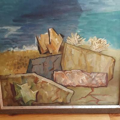 ‘Shore Patterns’ Oil Painting by Walter Reinsel (P-BBL)