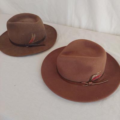 Two Wool Felt Dorfman Pacific Hats (PC1-BBL)