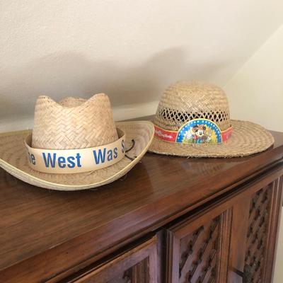 Two straw hats
