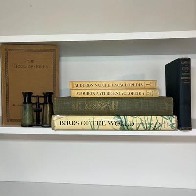 Vintage Binoculars & Bird Books - Includes 1937 ‘The Birds of America’ Audubon (LR-RG)