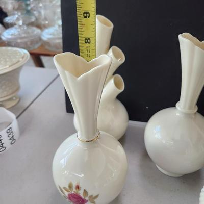 Lot of 8 Lenox Flower Vases