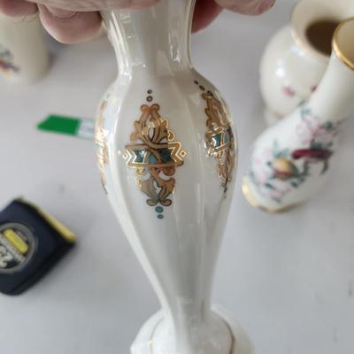 Lot of 8 Lenox Flower Vases Serenade Bud Vase, Bird of love + Others