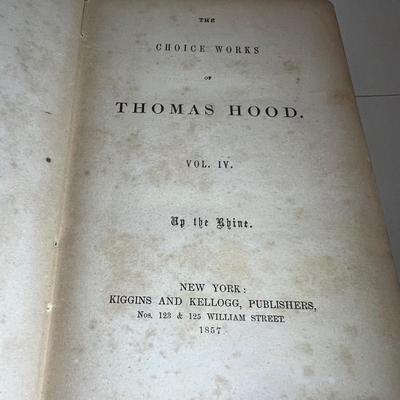 The Choice Works of Thomas Hood Volumes 1-4 (LR-RG)