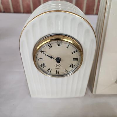 Mixed Lot of Lenox Clocks, Trinket Box, Picture Frame