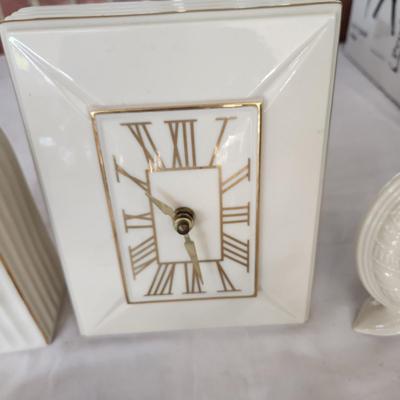 Mixed Lot of Lenox Clocks, Trinket Box, Picture Frame