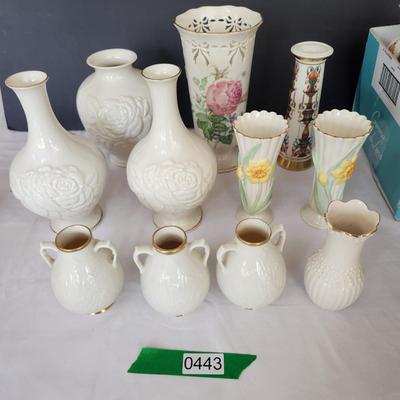 Mixed Lot of 11 Lenox Vases
