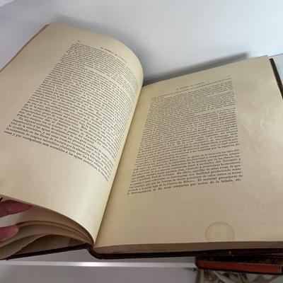 Four Volume Book Set 'Agricultura General' Dated 1818 in Spanish Plus More (LR-RG)
