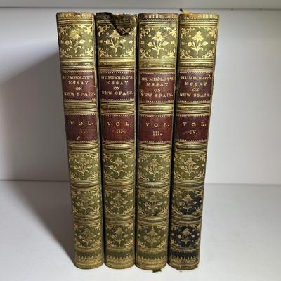 1814 Four Vol. Set - Humboldt’s “Essay on New Spain” (LR-RG)