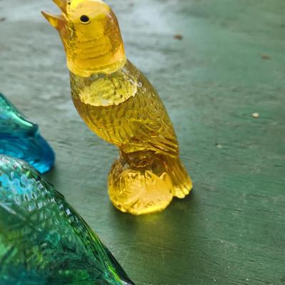 4 Avon Birds Cologne Bottles 1 3/4 full