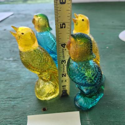 4 Avon Birds Cologne Bottles 1 3/4 full
