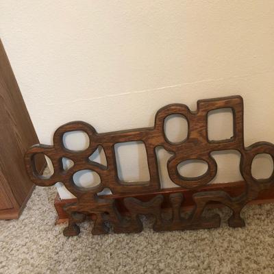 Wooden welcome picture frame