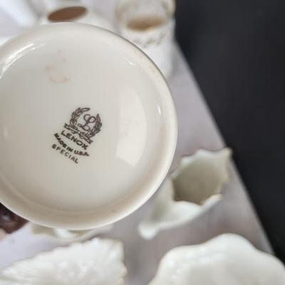 Large Lot Lenox Serving Dishes Vases Triad Dish, Saybrook Bowl and others