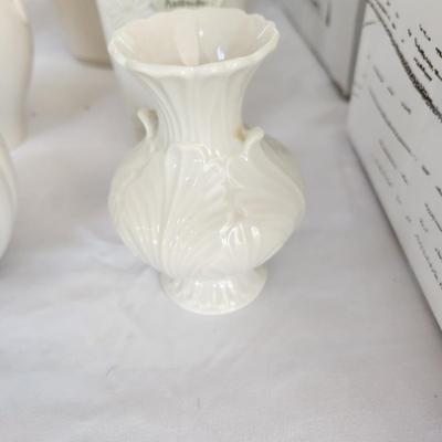 Mixed Lot of Lenox China Vases, Bowls, Sweetbriar Bud Vase, Mother Day Daffodils Meridian