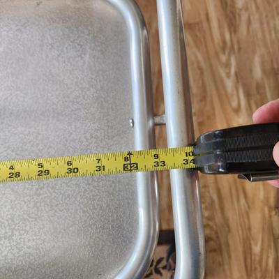 Vintage Aluminum Patio Bar Cart on Wheels