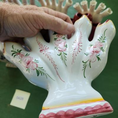 17 Pieces Flower Vases , Heart Shape, 5 Fingers Vases