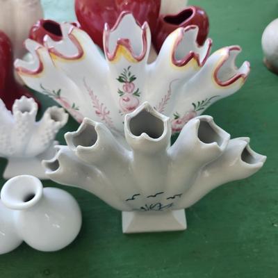 17 Pieces Flower Vases , Heart Shape, 5 Fingers Vases