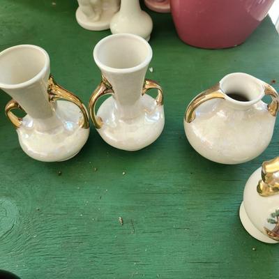Mixed lot Pottery , Glass, Hall Pitcher