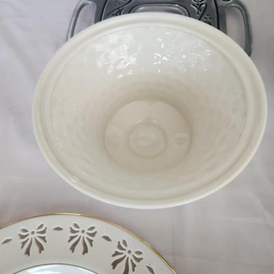 Mixed Lot of Lenox Plates, Bowls, Picture Frames