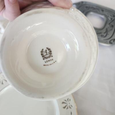 Mixed Lot of Lenox Plates, Bowls, Picture Frames