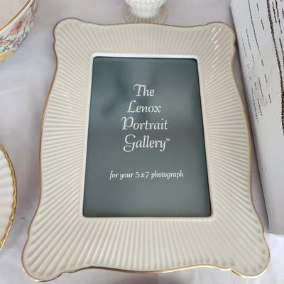 Mixed Lot of Lenox Plates, Bowls, Picture Frames