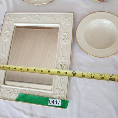 Mixed Lot of Lenox Plates, Bowls, Picture Frames