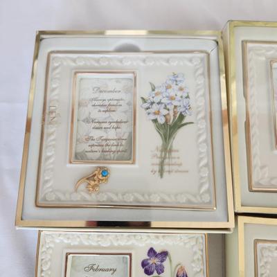 Mixed lot of Lenox , Bible Trinket, Candle holder, Heirloom Bank, Grinch, Clock, Picture Frames