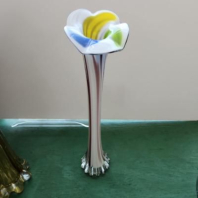 Lot of 7 Art Glass Vases Decor