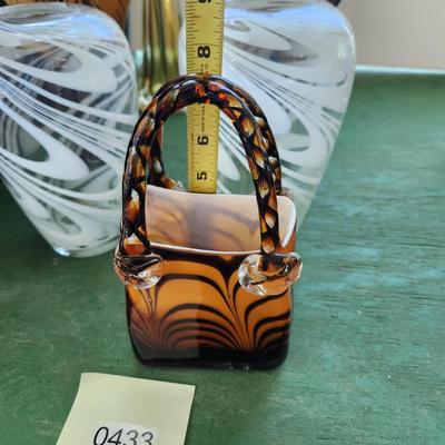 Lot of 7 Art Glass Vases Decor