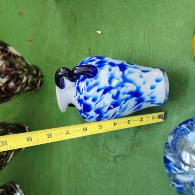 Lot of 9 Art Glass Vases
