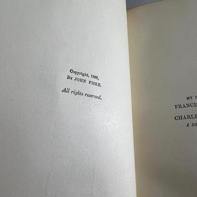 John Fiske - Two Collections of Antique Books (LR-RG)