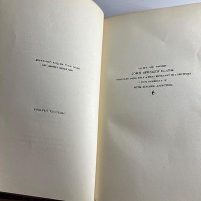 John Fiske - Two Collections of Antique Books (LR-RG)