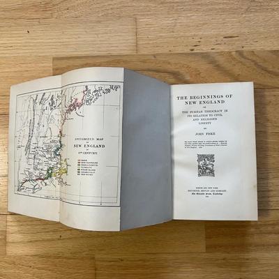 John Fiske - Two Collections of Antique Books (LR-RG)