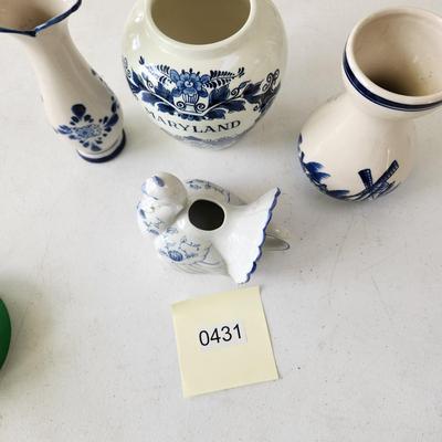 Lot of Blue White Delft Holland