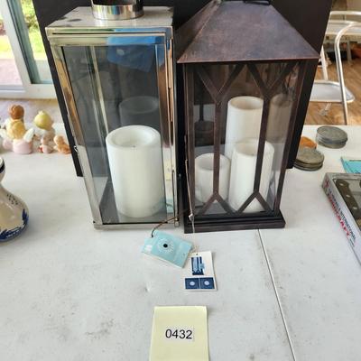 2 Decorative Lights Battery Candles