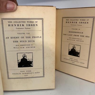 Henrik Ibsen - Two Collections of Antique Books (LR-RG)