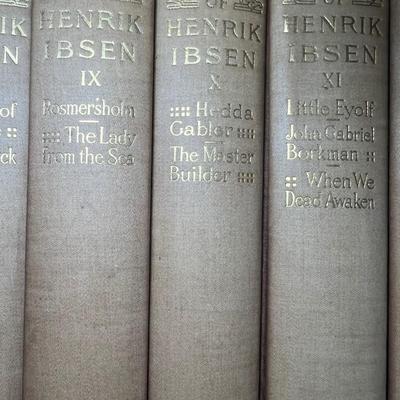 Henrik Ibsen - Two Collections of Antique Books (LR-RG)