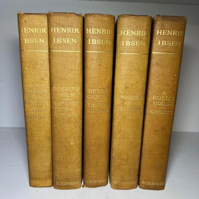 Henrik Ibsen - Two Collections of Antique Books (LR-RG)