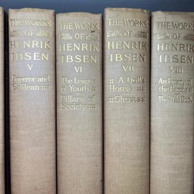 Henrik Ibsen - Two Collections of Antique Books (LR-RG)